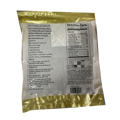 Κατηγορία C Στυλ Ξηρά σούσι Nori ψητά φύκια 600 PCS ανά ρόλο * 10Cm πλάτος